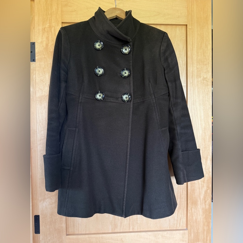 MICHAEL Michael Kors Dark Olive Brown Wool Coat